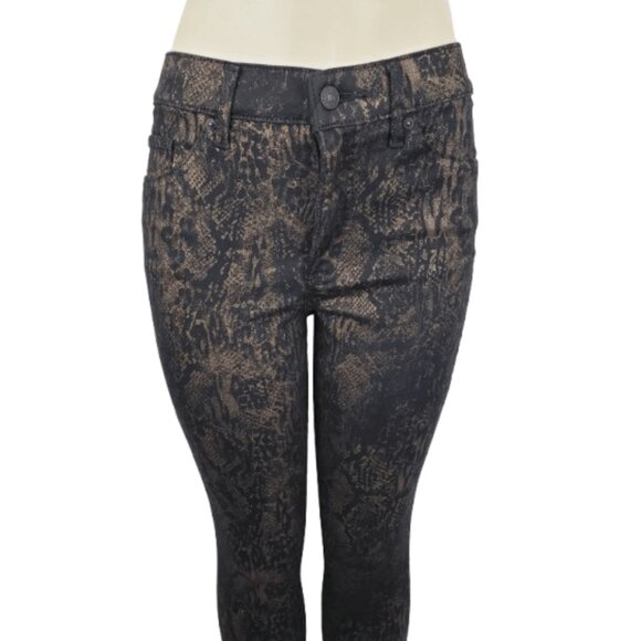 Express women's animal print bronze and black pants size 6R - Picture 3 of 3